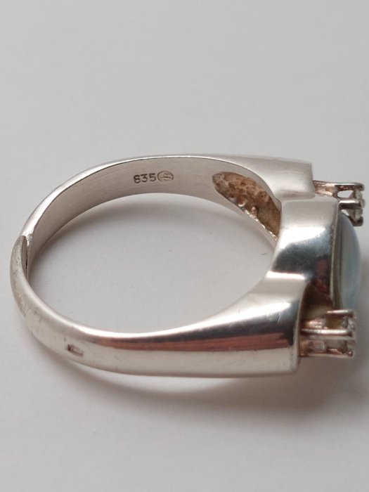 Image 3 of Guthmann & Wittenauer - 835 Silver - Ring Opal - Zircons