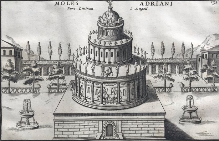 Image 2 of Lauro Giacomo (XVII) - "Castel S.Angelo in Roma"