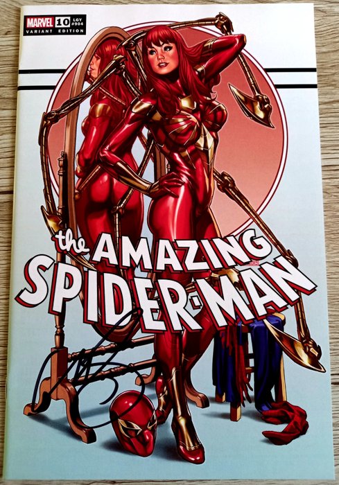 Preview of the first image of Amazing Spider-Man #10 NYCC 2022 Trade Dress Exclusive !! MARY JANE SOLD OUT ! - Signed by Mark Bro.