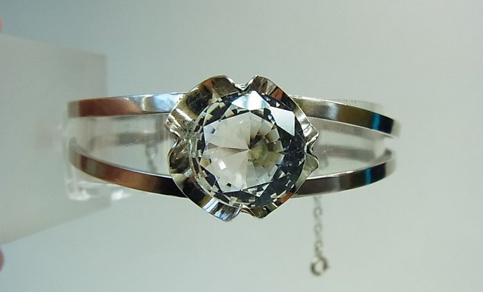 Image 3 of Goldschmiede-Arbeit im skandinavischen Design - 925 Silver - Bracelet - 10.00 ct Quartz