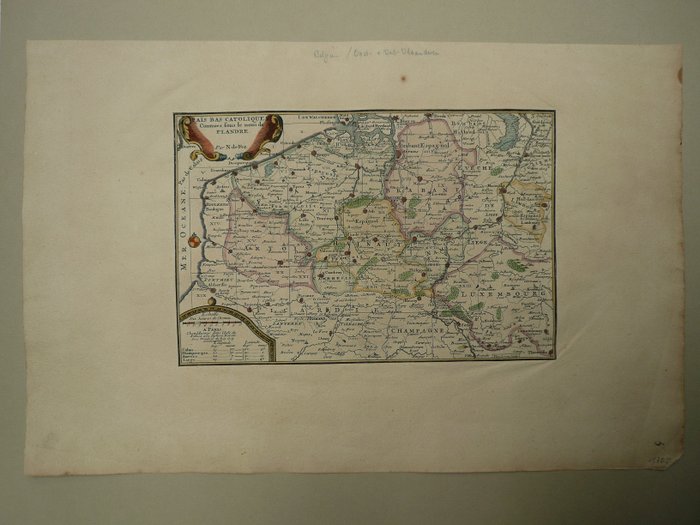 Image 2 of Belgium; Nicolas de Fer - Païs Bas Catholique connues sous le nom de Flandre - 1681-1700