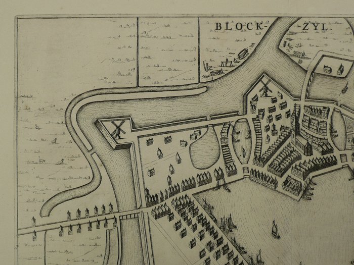 Image 3 of Netherlands, Blokzijl; Frederik de Wit - Block-Zyl - Ca. 1698