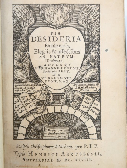Image 3 of Hermann Hugo / Christoffel van Sichem - Emblemata - Pia desideria emblematis elegiis & affectibus s