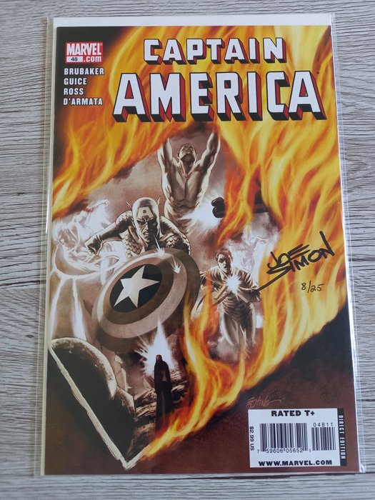 Image 2 of Captain America #48 Only 25 Copies Signed Worldwide ! - Signed by "Captain America" creator the lat