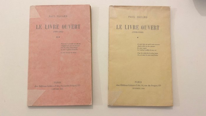 Preview of the first image of Paul Eluard - Le Livre ouvert, I et II - 1940/1942.