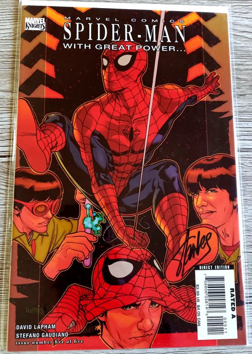 Preview of the first image of Spider-Man with Great Power... #5 - Only 10 Copies signed Worlwide ! - Signed by "Spider-Man" Creat.