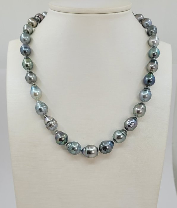Image 2 of No Reserve - 8x11.8mm Multi Tahitian pearls - Necklace