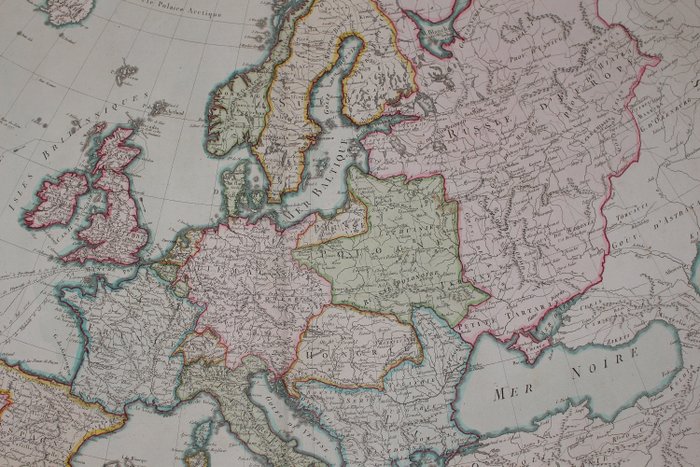 Image 3 of Europe, Carte générale de l'Europe; Hérisson - Le départ et le retour du Capitaine Cook, dans ses d