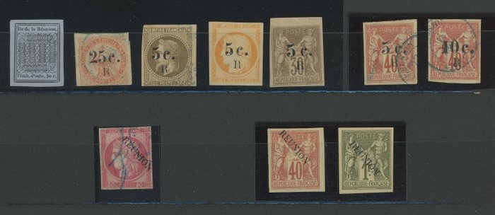 Image 2 of French Colony 1885 - Quote: over €4,500 - Reunion Island - Very nice set New including MNH, ‘Groupe