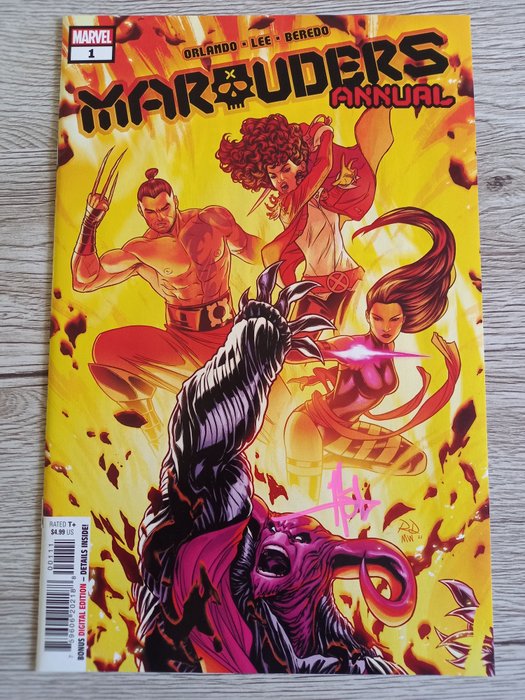 Image 2 of Marauders Annual #1 - 1ST PRINT ! - Signed by artist Creees Lee !!! With COA !! Limited ! (2022)