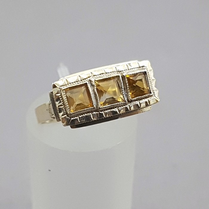 Image 2 of Art Deco Citrien(Getest) Silver - Ring