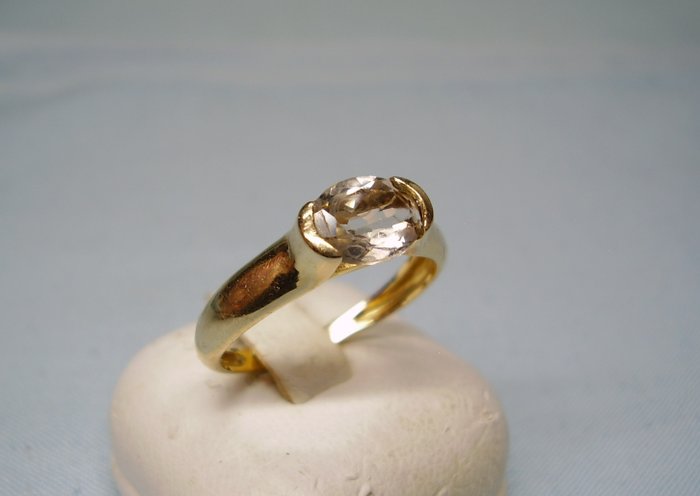 Preview of the first image of 14 kt. Yellow gold - Ring - 1.20 ct Citrine.