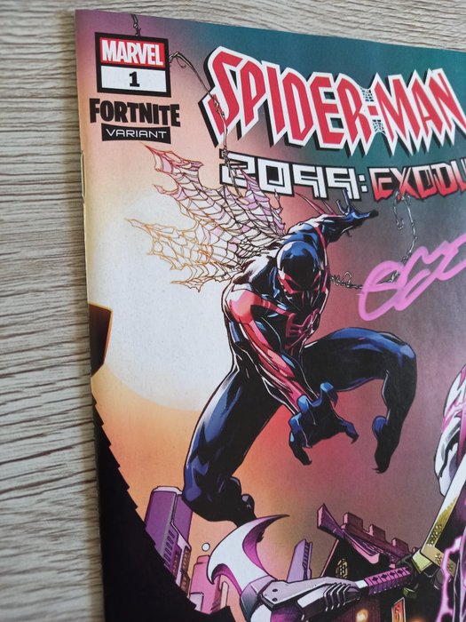 Image 3 of SPIDER-MAN 2099: Exodus Alpha #1SOLD OUT !! "Crees Lee Variant X Fortnite " 30th SpiderMan 2099 Ann