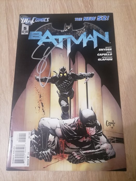 Preview of the first image of Batman #5 - the new 52 -dédicacé par Scott Snyder + COA - Stapled - First edition - (2011).