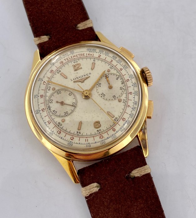 Image 3 of Longines - 30 ch pink gold - Men - 1950-1959