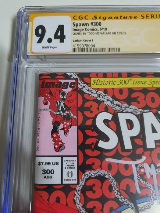 Image 3 of Spawn #300 - Spawn#300 CGC 9.4 Signed by Todd Mcfarlene - First edition