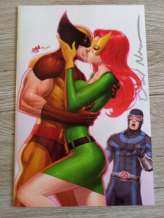 Image 2 of X-Men #11 "J. Scott Campbell Amazing Spider-Man#606 cover Homage " Secret Virgin Cover !! - Signed