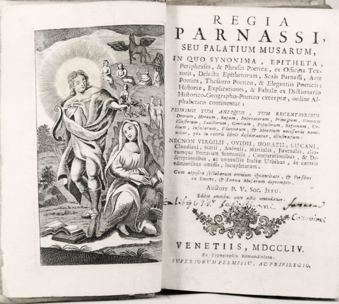 Preview of the first image of Vanière / Vavassori - Regia Parnassi, seu Palatium Musarum - 1754.