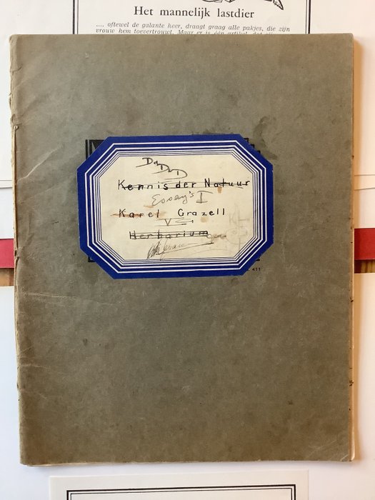 Image 2 of Manuscript; Karel N.L. Grazell - Défilé der Dagen en Dingen I (Essays)+ reclamewerk - 1945