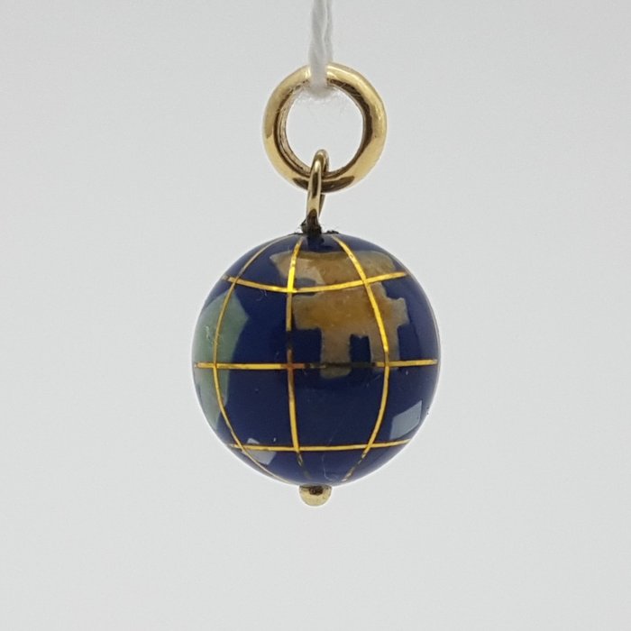 Preview of the first image of Wereldbol - 14 kt. Gold - Pendant.