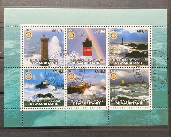 Image 2 of World - 3 stock books lighthouses, fish and stamp booklets
