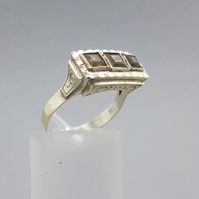 Preview of the first image of Art Deco Citrien(Getest) Silver - Ring.