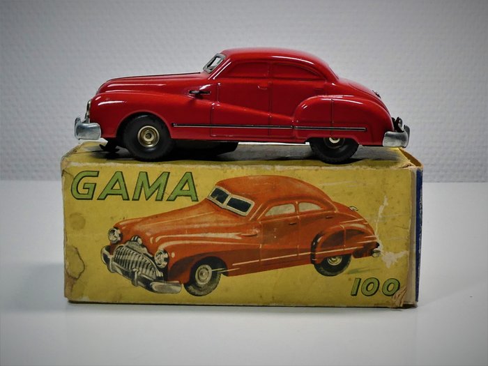 Image 2 of GAMA (US-Zone, Germany) # - Tin BUICK Sedan / Patent Car 100, clockwork. - 1950-1959 - Germany