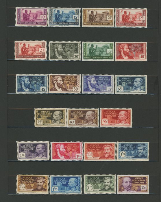 Image 3 of French Colony 1936 - Quote: over €2,500 - AEF - Beautiful consistent set, mint, including NSC, ‘Fre