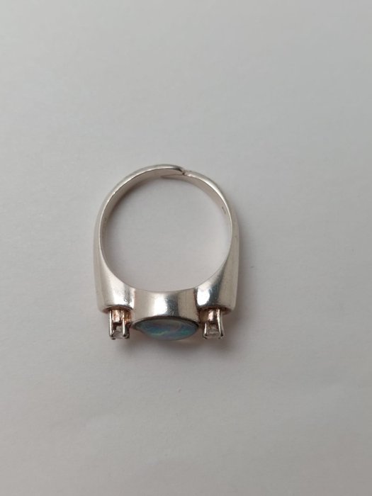 Image 2 of Guthmann & Wittenauer - 835 Silver - Ring Opal - Zircons