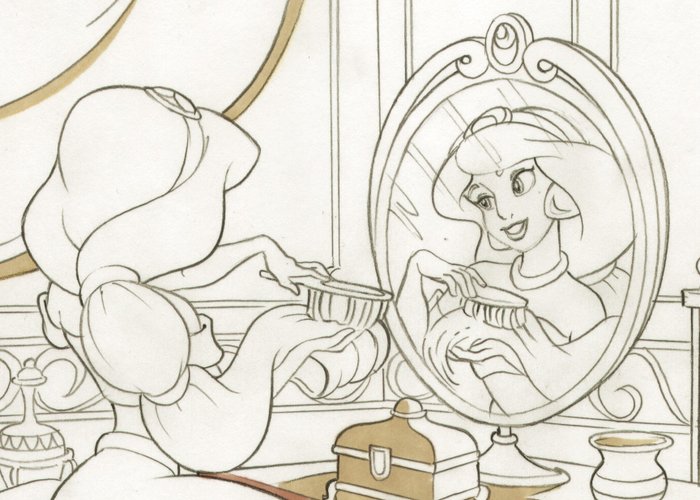 Image 2 of Disney Princess DP070-23 - Snow White - original signed artwork by Miguel Sánchez - Loose page - (2