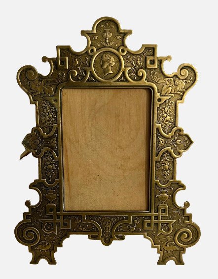 Preview of the first image of Picture Frame (1) - Neoclassical Style - Brass - Early 20th century.