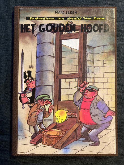 Preview of the first image of Detectief Van Zwam - Het Gouden Hoofd - Medewerkers Exemplaar 100 ex. - Hardcover - (1989).
