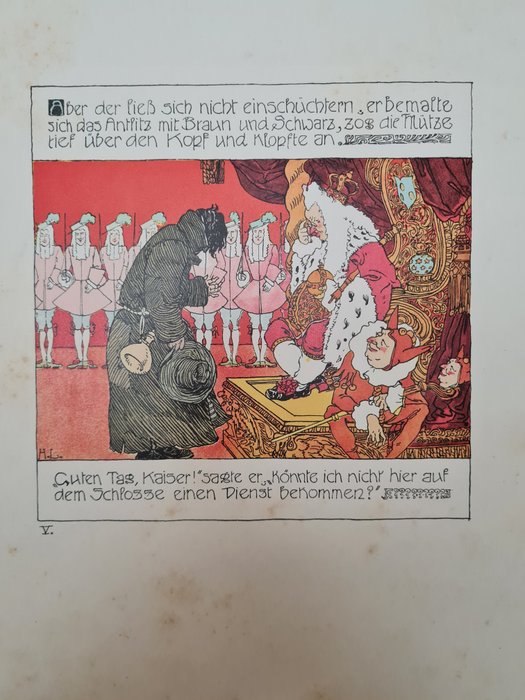 Image 3 of Hans Christiaan Andersen - Die Prinzessin und der Schweinehirt - met 14 kleuren litho's - 1897
