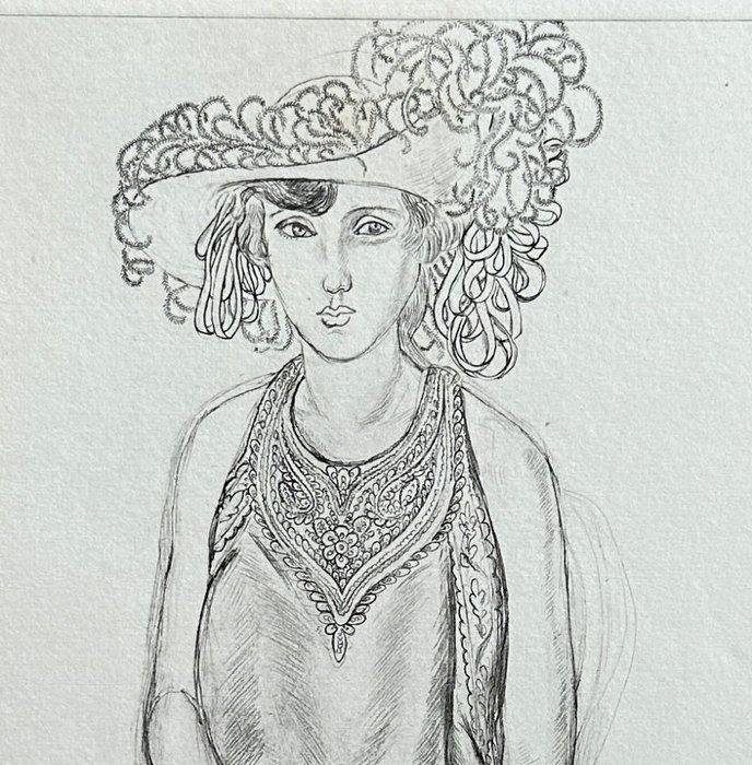 Image 3 of Henri Matisse (1869-1954) - Jeune femme au chapeau