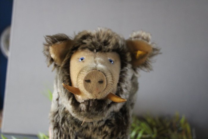 Preview of the first image of Steiff - Vintage - EAN 2670/20 - wild pig - 1960-1969 - Germany.