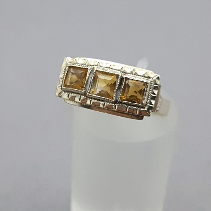 Image 3 of Art Deco Citrien(Getest) Silver - Ring
