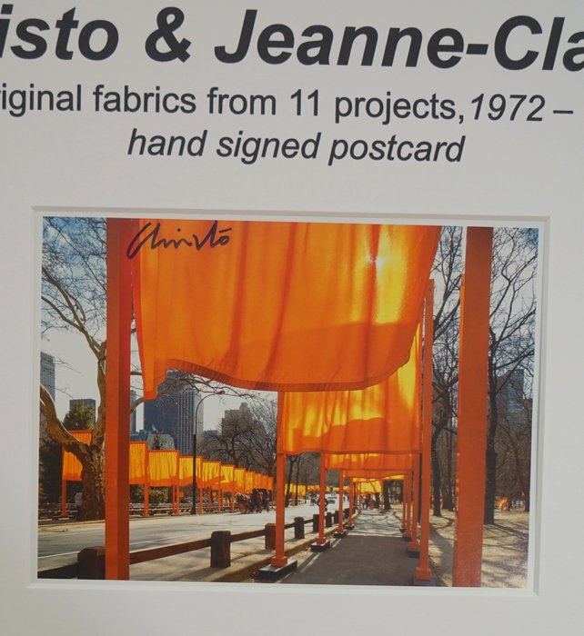 Image 3 of Christo & Jeanne-Claude (1935-2020) - The Gates und Collage mit Stoffproben