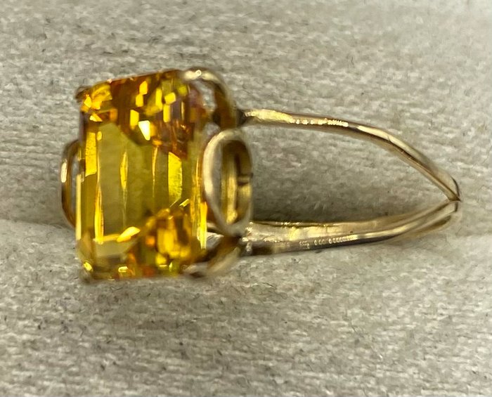 Image 3 of NO RESERVE PRICE - 18 kt. Yellow gold - Ring Citrine