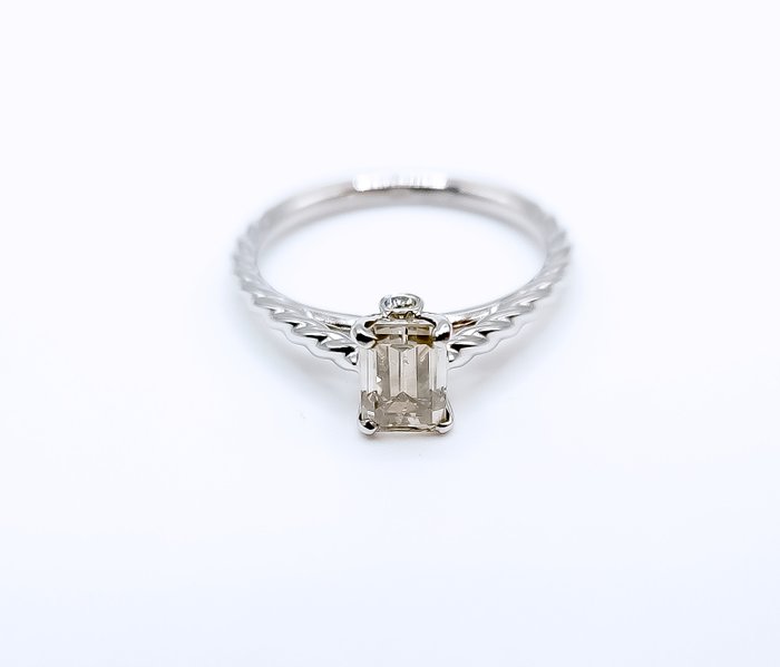 Image 3 of 1.05 tcw Diamond Ring - 14 kt. White gold - Ring - 1.01 ct Diamond - Diamonds