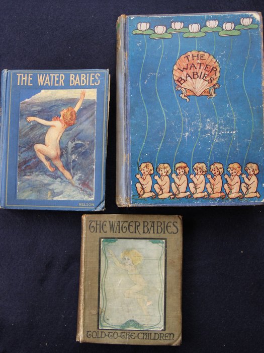 Preview of the first image of Charles Kingsley / Katharine Cameron / A.E. Jackson - The Water Babies [Lotto di 3 libri] - 1908/19.