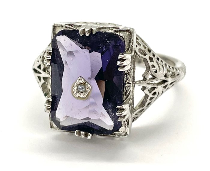 Image 2 of « NO RESERVE PRICE » - 925 Silver - Ring Amethyst