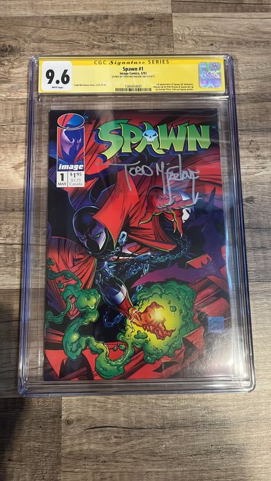 Preview of the first image of Spawn #1 - Spawn#1 CGC 9.6 Signed by Todd Mcfarlene - First edition.