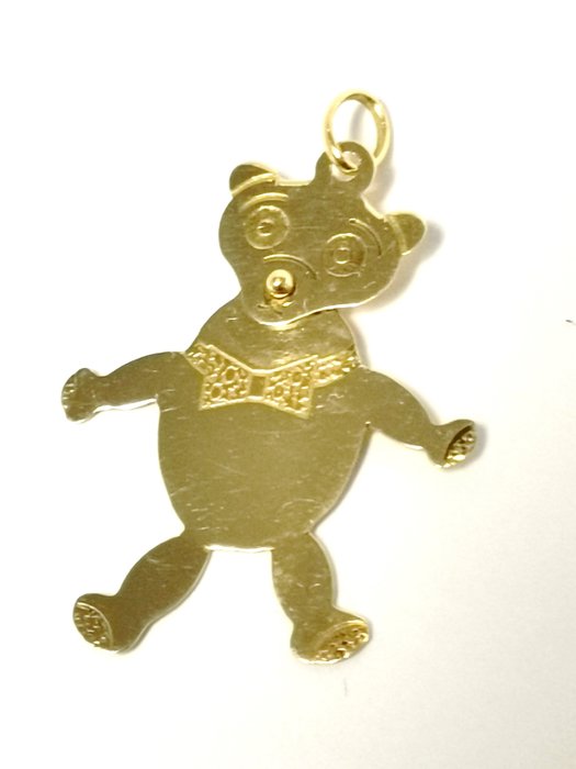 Preview of the first image of Oso cabeza con movimiento - 18 kt. Gold - Pendant.