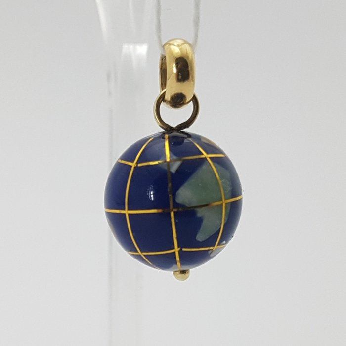 Image 3 of Wereldbol - 14 kt. Gold - Pendant