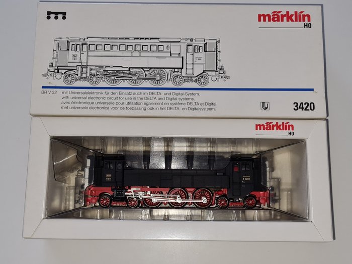 Preview of the first image of Märklin H0 - 3420 - Diesel locomotive - Diesel compressed air locomotive BR V3201 - DRG.