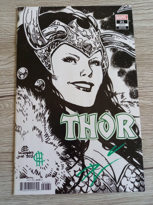 Image 2 of Thor #21 "Origin of God of Hammers" - Signed By creator story Donny Cates and cover artist Jim Cheu