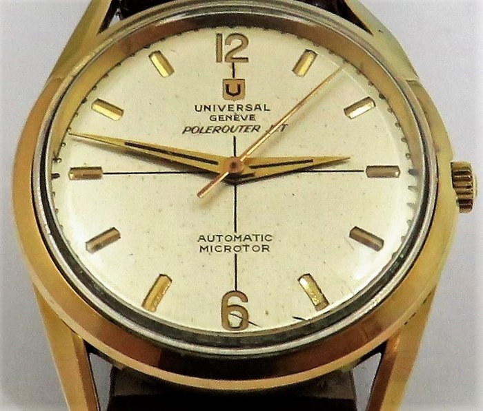 Preview of the first image of Universal Genève - Polerouter Jet - 40355/2 - Men - Fine anni '50.