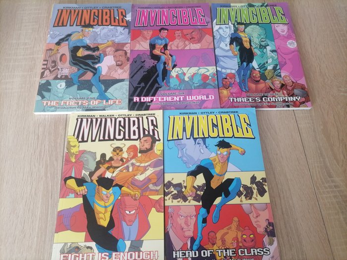 Preview of the first image of Invincible 2, 4, 5, 6 et 7 - Trade paperback collection - Softcover - First edition - (2005/2006).
