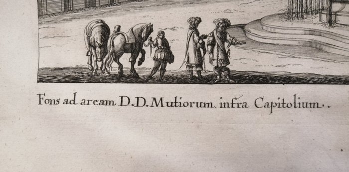 Image 2 of Italy, Lazio, Roma; G.B. Falda - Fons ad aream D.D. Mutiorum, infra Capitolium - 1681-1700