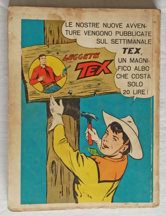Image 2 of Tex n. 14 - Spillato aut. 478 censurato testatine datate, strillo 100 pag. - Stapled - (1960)